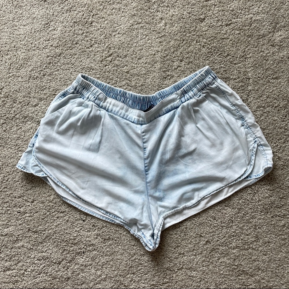 American Eagle chambray denim shorts